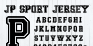 JP Sport Jersey Fonts