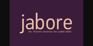 Jabore Font Poster 1