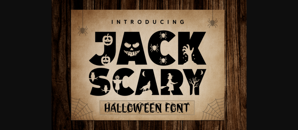 Jack Scary Font Poster 3