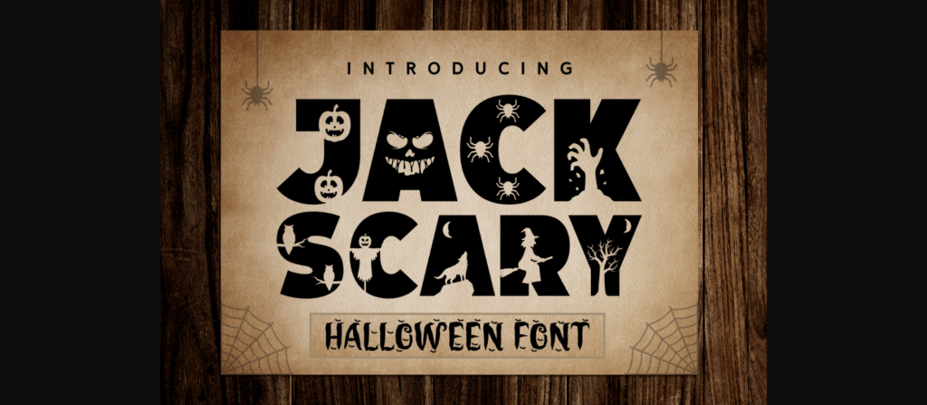 Jack Scary Font Poster 1