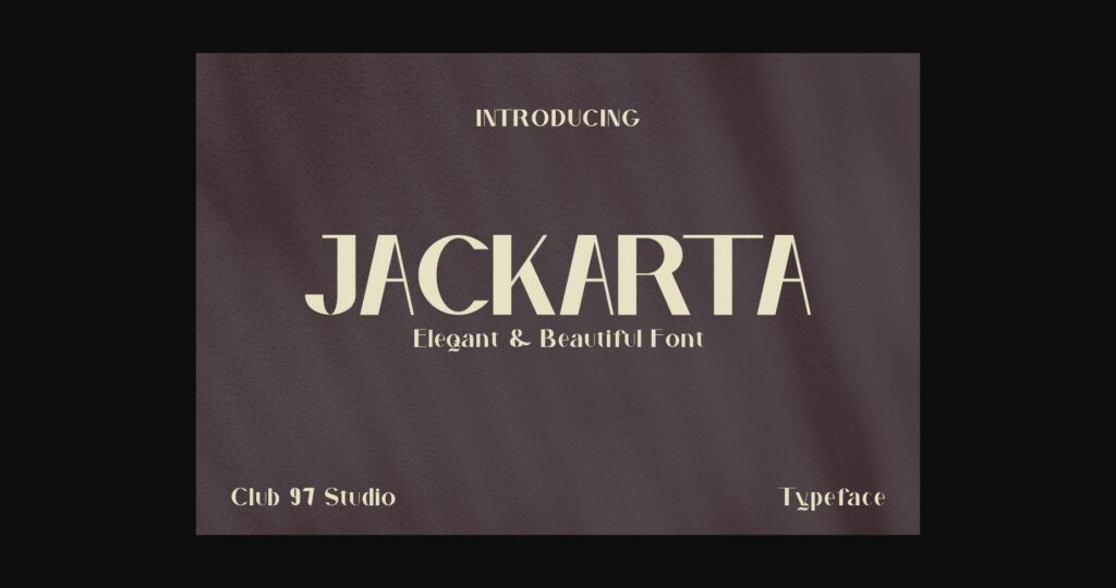 Jackarta Font Poster 4