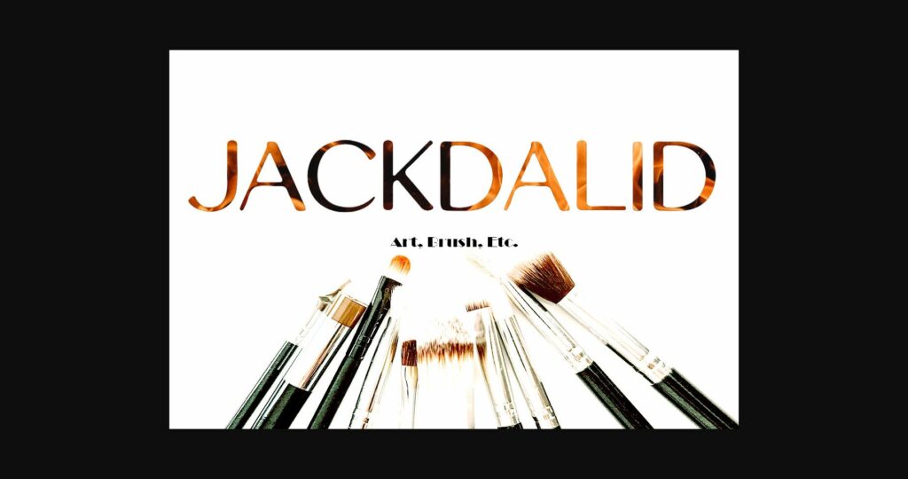 Jackdalid Font Poster 6