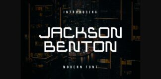 Jackson Benton Font Poster 1