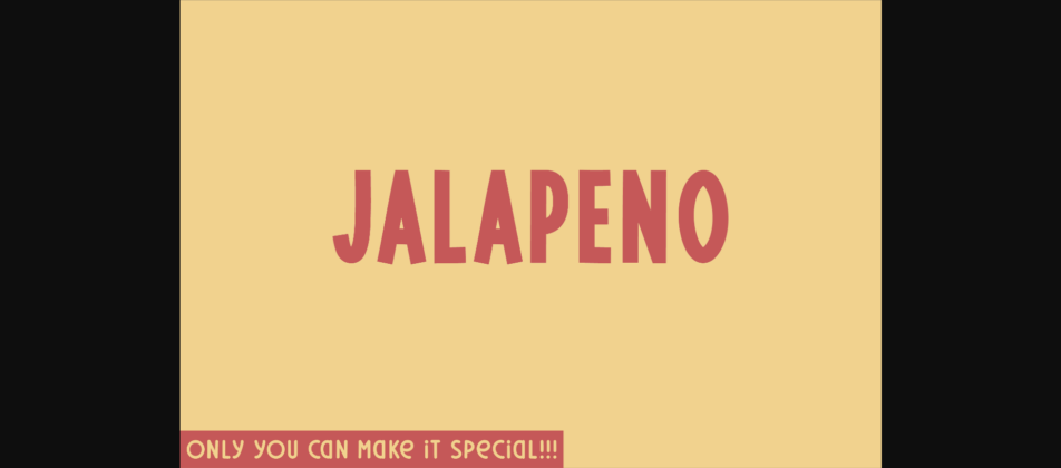 Jalapeno Font Poster 3