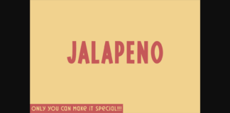 Jalapeno Font Poster 1