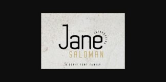 Jane Saloman Font Poster 1