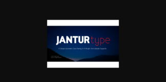 Jantur Font Poster 1