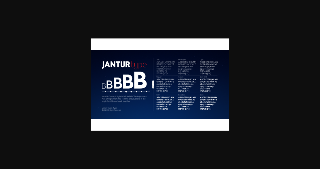 Jantur Font Poster 7