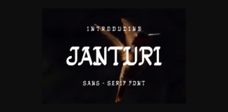 Janturi Font Poster 1