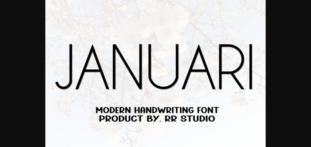 Januari Font Poster 3