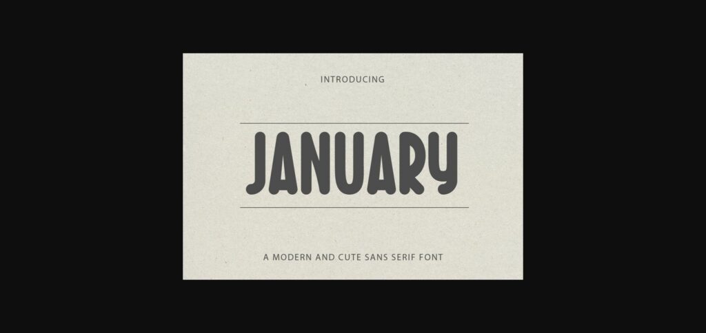 January Font Poster 3