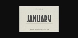 January Font Poster 1