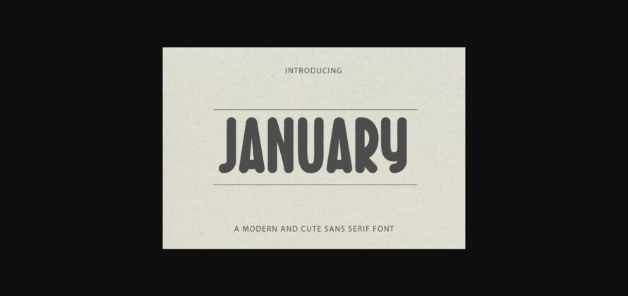 January Font Poster 1