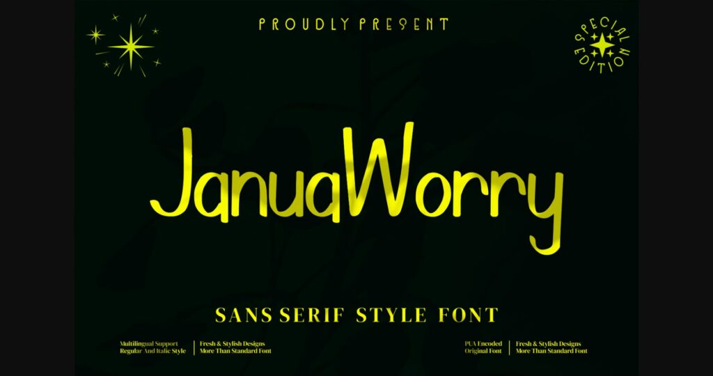 Januworry Font Poster 3