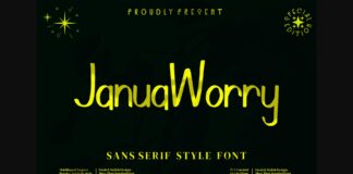 Januworry Font Poster 1