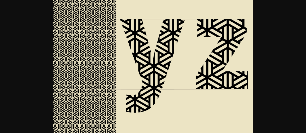 Japanese Pattern Font Poster 8