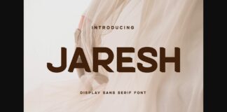 Jaresh Font Poster 1