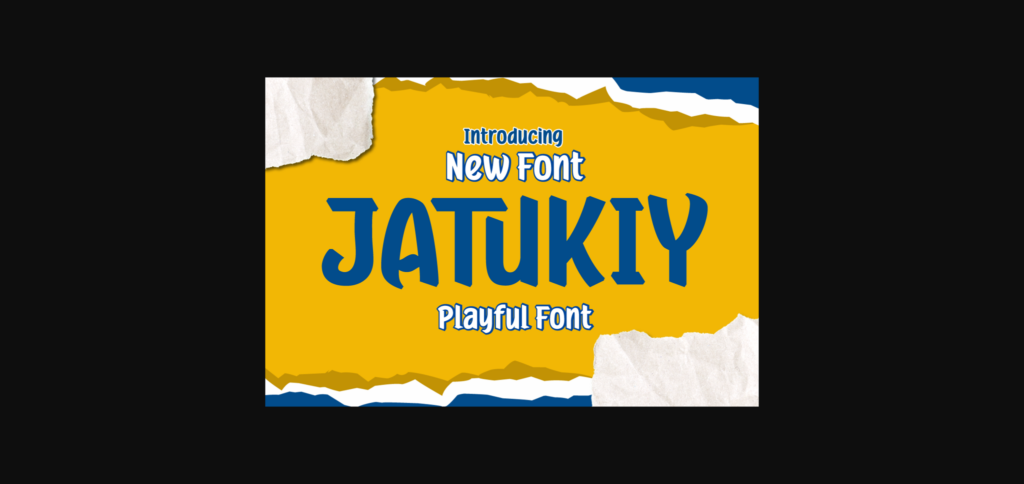 Jatukiy Font Poster 3