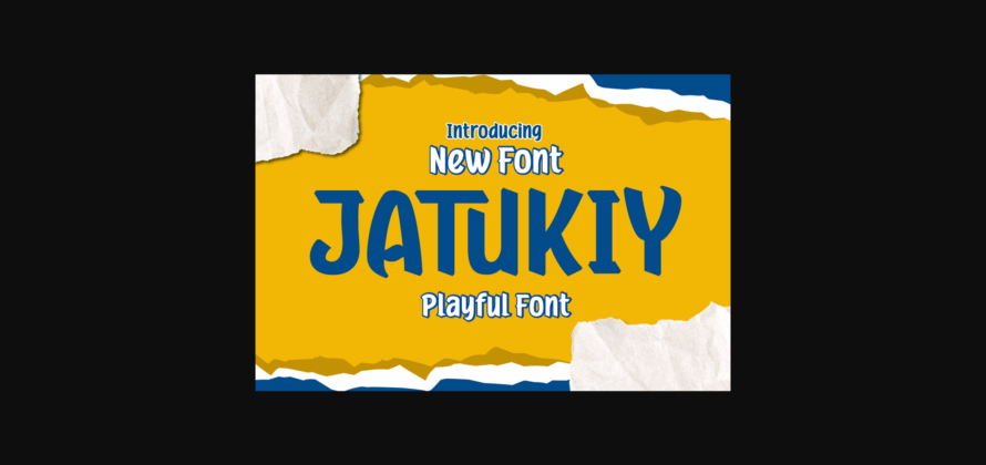 Jatukiy Font Poster 3