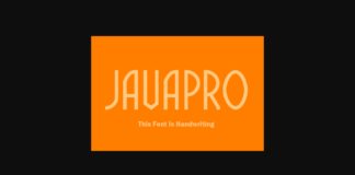 Javapro Font Poster 1