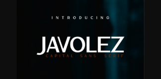 Javolez Font Poster 1