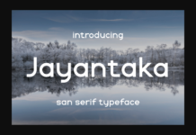 Jayantaka Font Poster 1