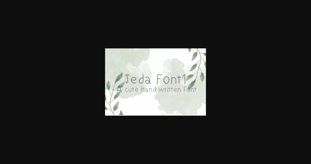 Jeda Font Poster 3