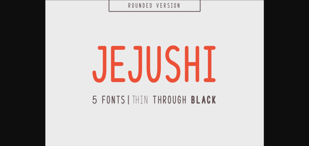 Jejushi Font Poster 1