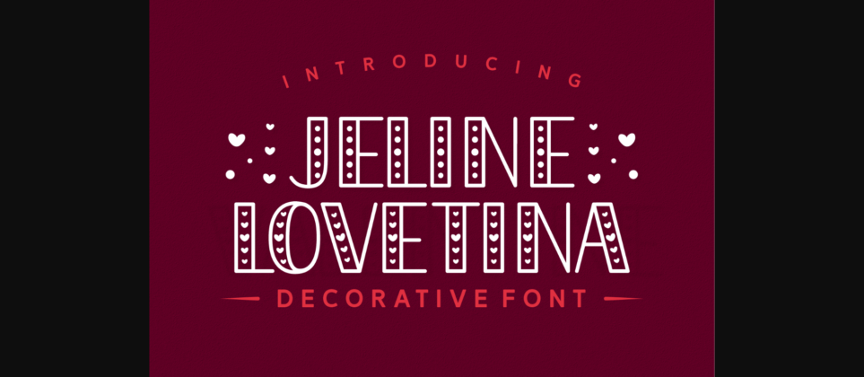 Jeline Valentina Font Poster 3