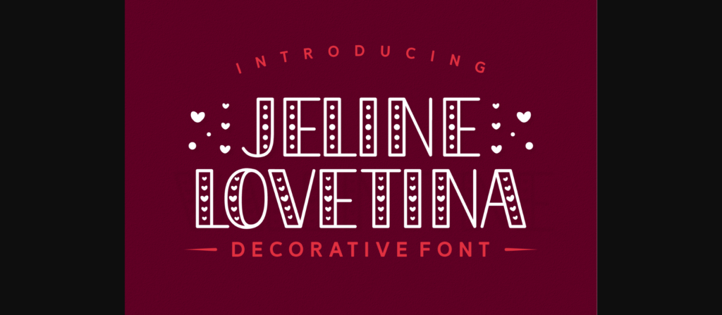 Jeline Valentina Font Poster 1