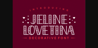 Jeline Valentina Font Poster 1