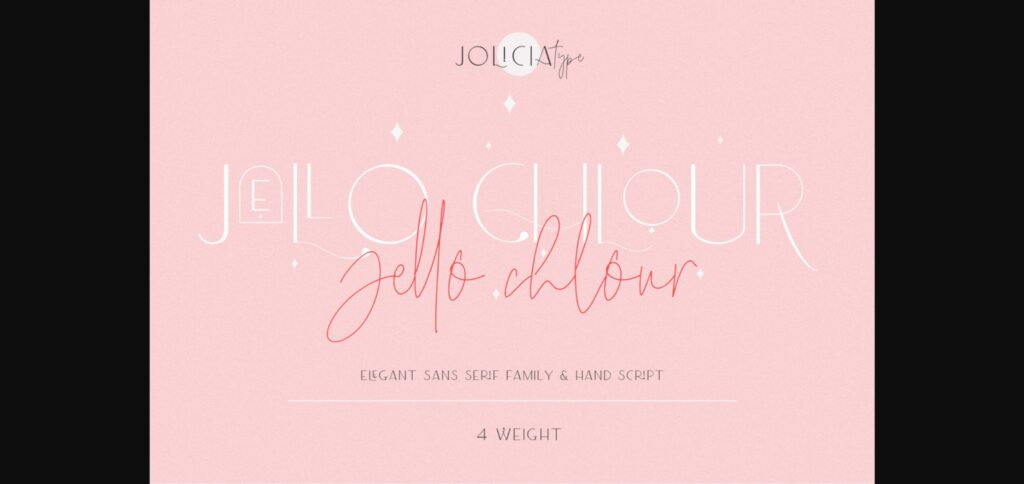 Jello Chlour Font Poster 3