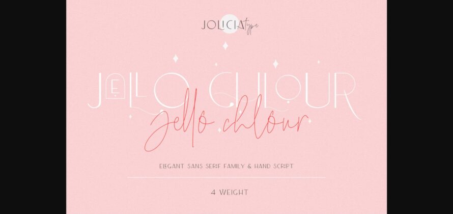 Jello Chlour Font Poster 3