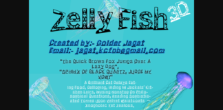 Jelly Fish Font Poster 1