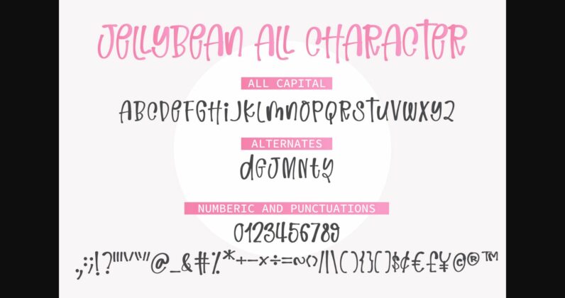 Jellybean Font Poster 9