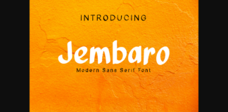 Jembaro Font Poster 1