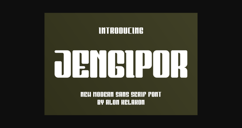 Jengipor Font Poster 3