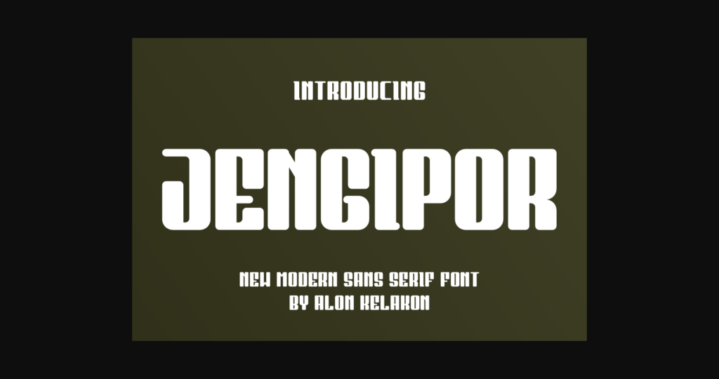 Jengipor Font Poster 1