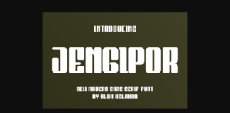 Jengipor Font Poster 1