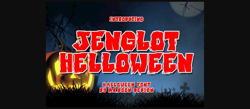 Jenglot Helloween Font Poster 3