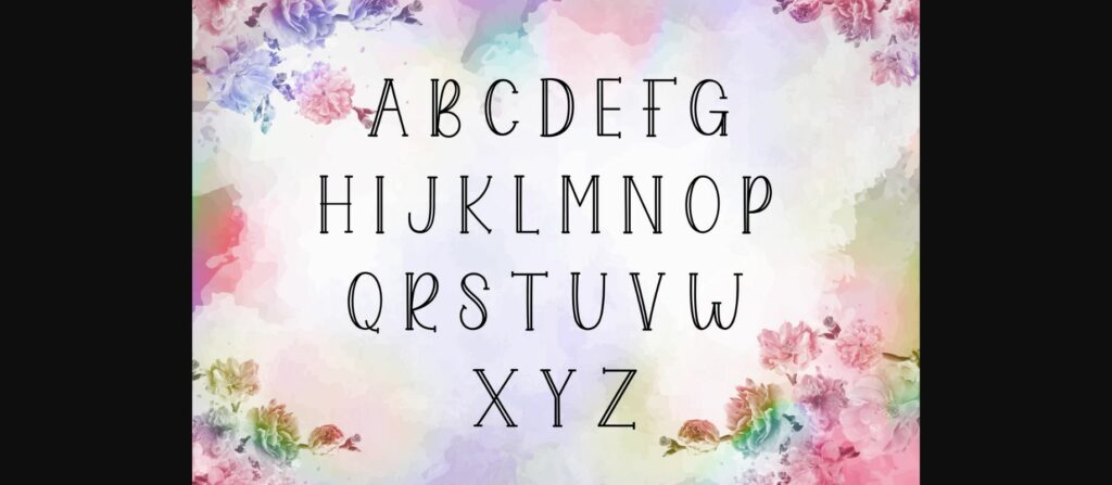 Jenita Monogram Font Poster 7