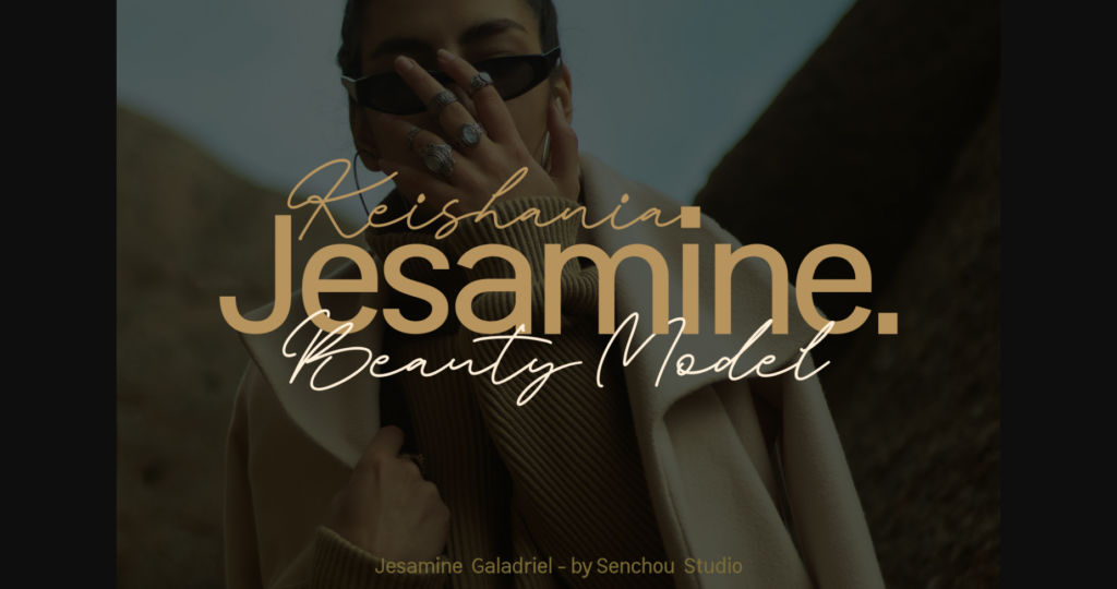 Jesamine Galadriel Font Poster 4