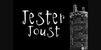 K26 Jester Joust Font Poster 1