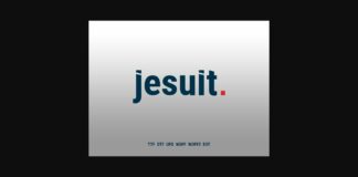 Jesuit Font Poster 1
