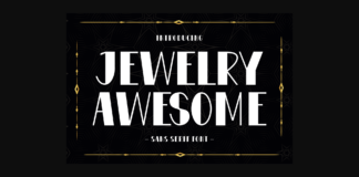 Jewelry Awesome Font Poster 1