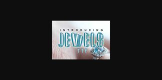 Jewels Font Poster 1