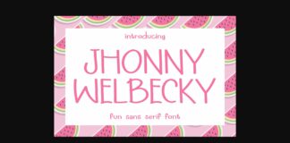 Jhonny Welbecky Font Poster 1