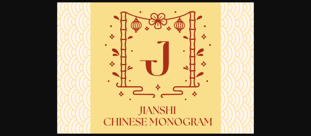 Jianshi Chinese Monogram Font Poster 3