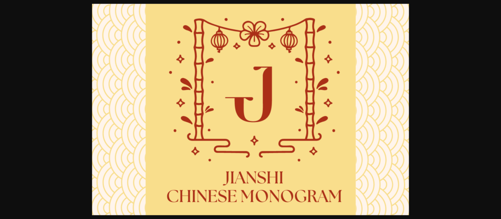 Jianshi Chinese Monogram Font Poster 1