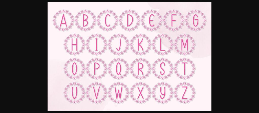 Jilly Monogram Font Poster 5